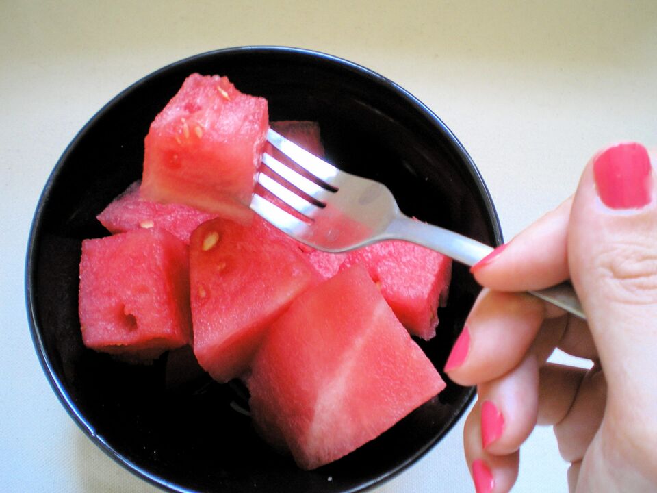 The operating principle of the watermelon diet
